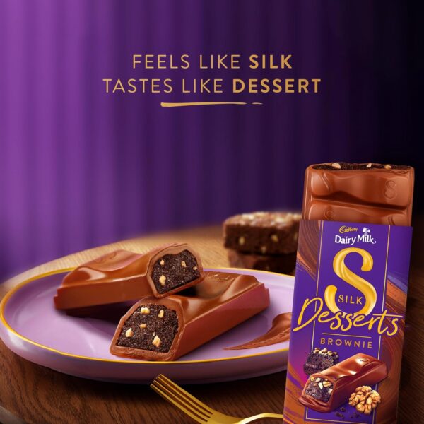 Cadbury Dairy Milk Desserts – Walnut Brownie Flavour Chocolate Bar | Indulgent Dessert-Inspired Milk Chocolate, 36g - Image 2